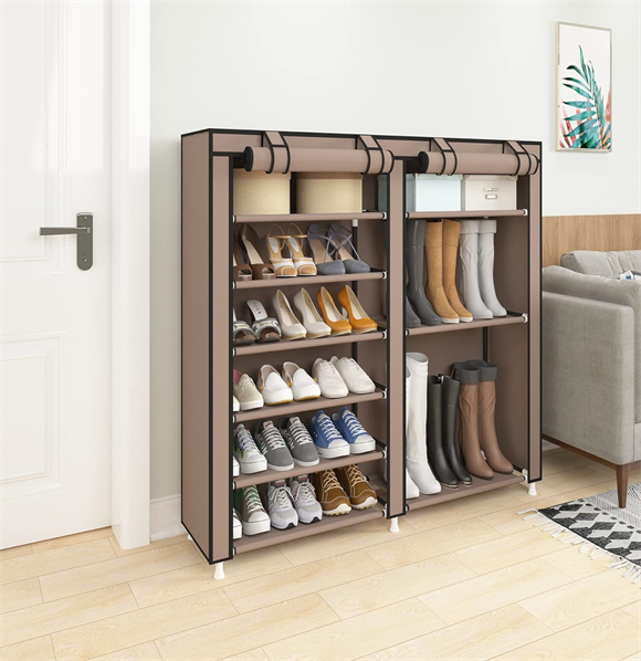 Shoe rack with cover
